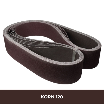 Schleifbänder 75x2000 mm Korn 120 Stahl und Holz